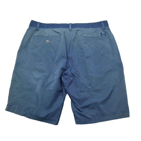 Under Armour Shorts Men 38 Blue Gray Heatgear Loose Fit Golf Lightweight Hiking - Picture 1 of 15
